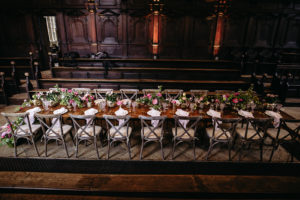 Sustainable Wedding Styling at Bodleian Library Oxford