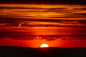 sunrise during a heatwave